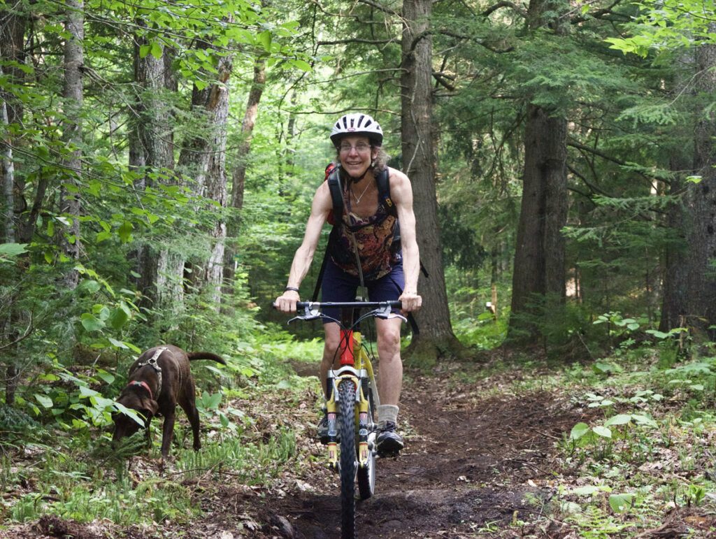 inland woods and trails bethel maine mountain biker