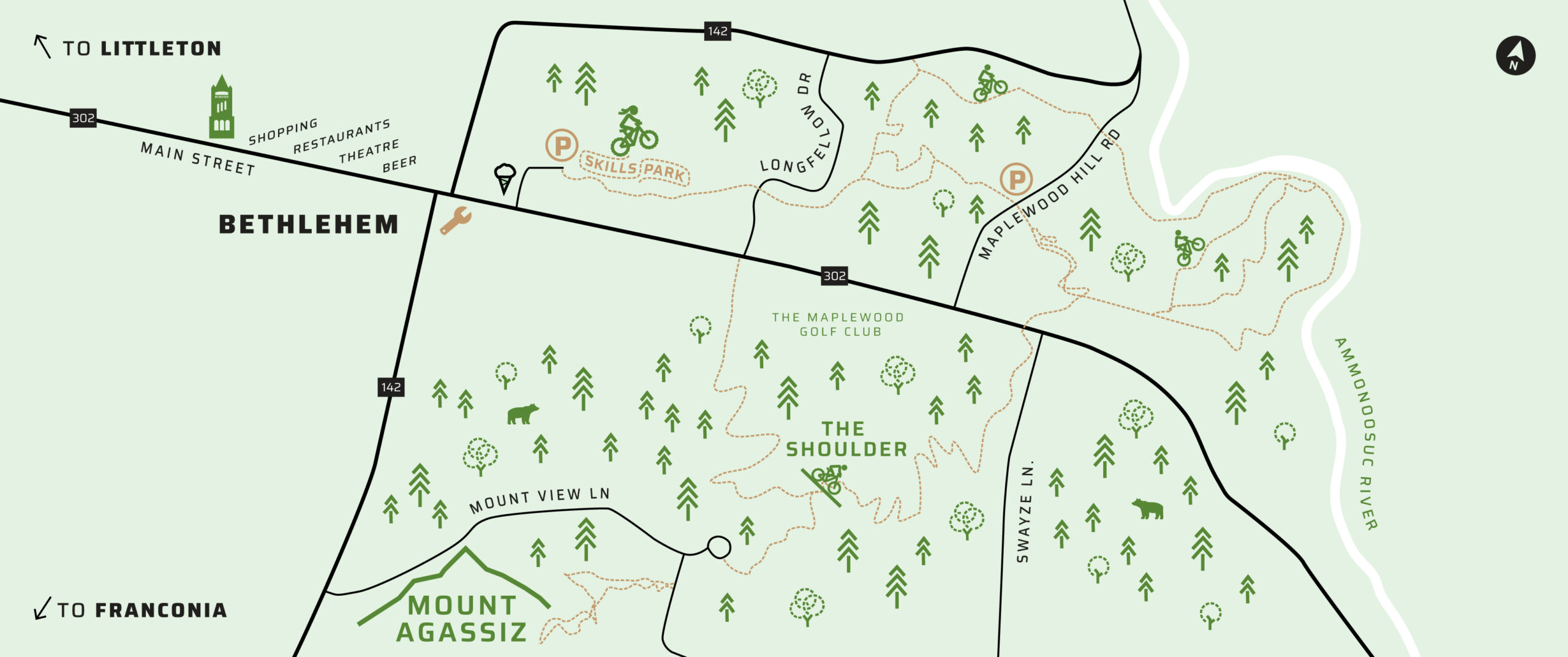 bethlehem trails bike borderlands map