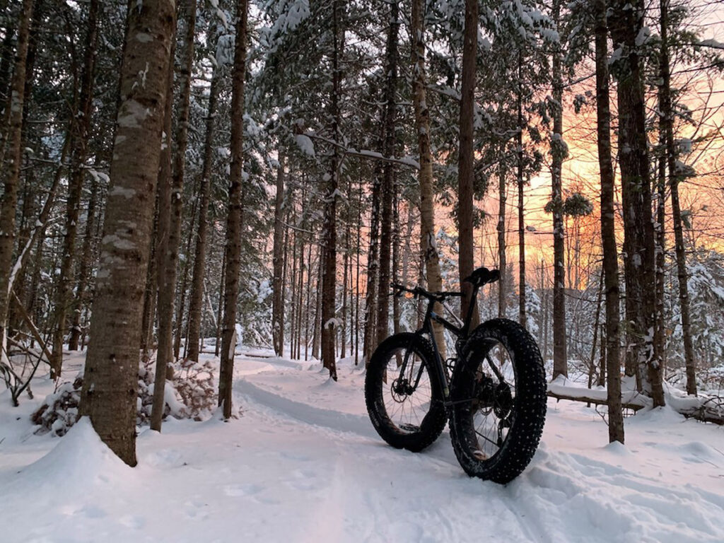 carrabasset valley trails winter fatbiking