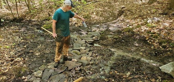 Water management on trail.