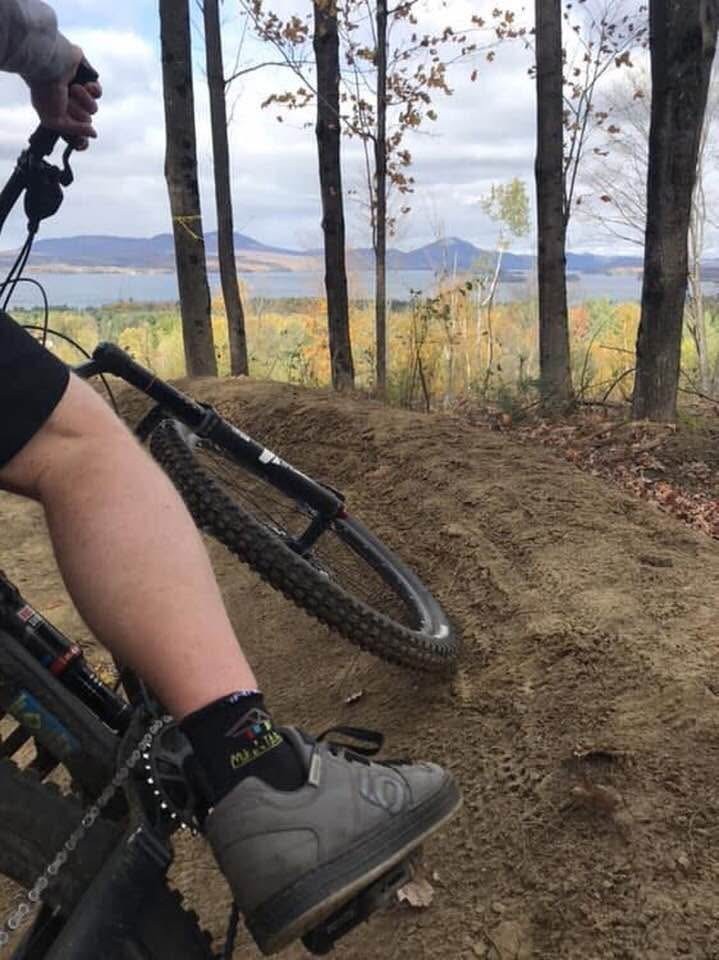 berm with lake photo